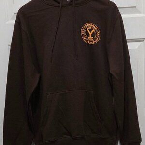 Yellowstone Men's Dutton Ranch Graphic Long Sleeve Pullover Sweatshirt Hoodie